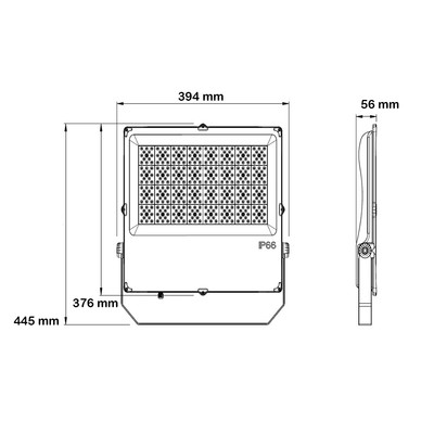 150W Extreme LED Floodlight 5700K ? 28,500 lm, Bridgelux LEDs, Meanwell Driver