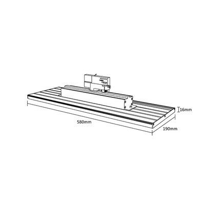 LED Strahler Slim Panel 40W 4000k Asymmetrisch schwarz