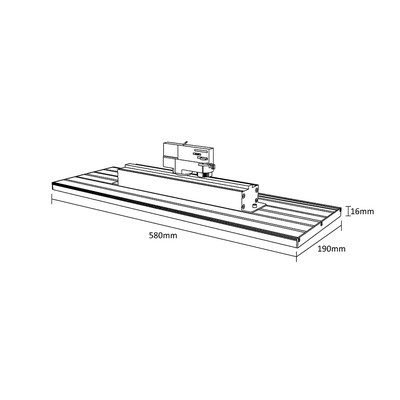 LED Strahler Slim Panel 75W 3000k Asymmetrisch schwarz