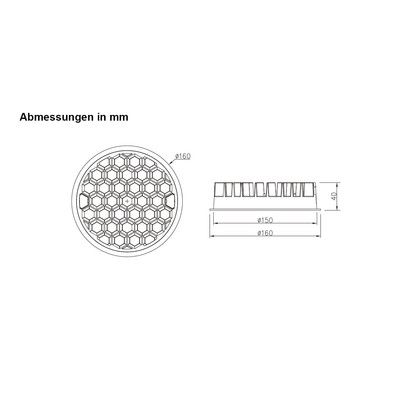 LED Comb Line Einbaustrahler 18W 60  160mm schwarz OSRAM Netzteil 3000 K