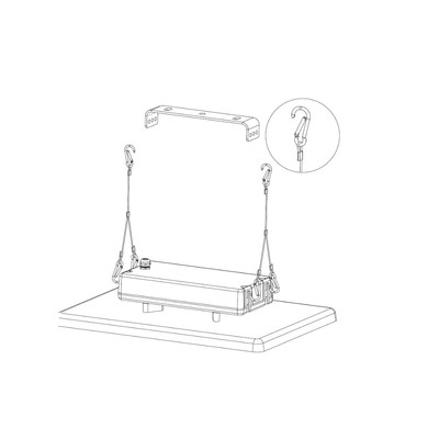 LED Hallenleuchte Mildbeam UGR<21 200W 32.000lm 4000K CREE LEDs OSRAM Netzteil