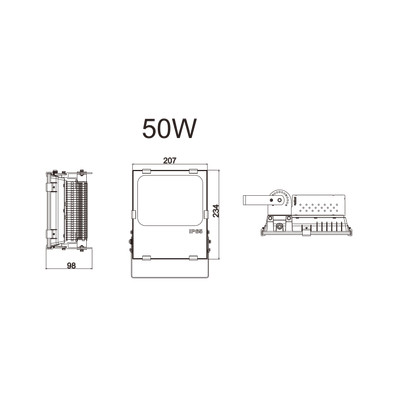 50W LED Auenstrahler 4500K Tageslicht Osram Leds