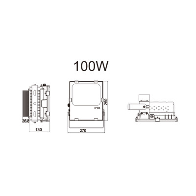 100W LED Auenstrahler 5000K Neutralwei Osram Leds