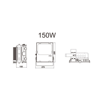 150W LED Auenstrahler 5000K Neutralwei Osram Leds