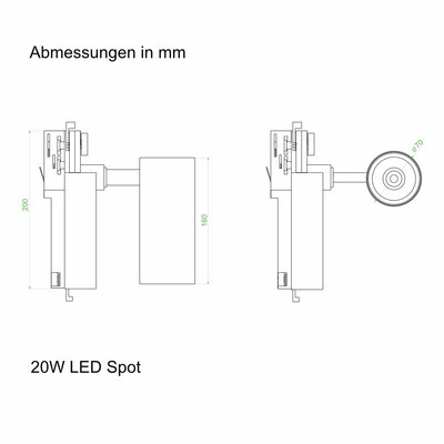 20W LED Track Light Spot White ? Philips LED & Driver