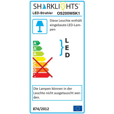 200W LED Auenstrahler 5000K Neutralwei Osram Leds